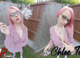 Chloe Toy – Smoking in the Garden