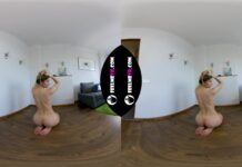 Sexy Topmodel Evelina Nude Casting 180vr Backstage