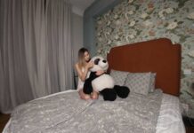 Celestine Beautiful Photoshoot With Panda