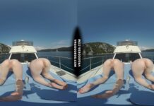 Ingrida And Diana Nude Sunbathing On A Yacht Vacation Playing With Bubbles