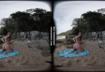 Kristina Masturbating And Showing Her Pussy On A Secluded Beach In Italy