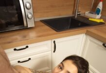 Sexy Petite Brunette Kaya Finch Railed Hard In The Kitchen