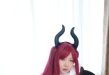 Japanese Teen Kotone Fujiki in Sexy Devil Cosplay