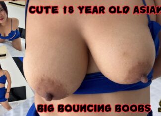 Cute 18year Old Asian BIG Bouncing Boobs