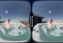 Lily Mays Behind The Scenes Rooftop Jacuzzi Masturbating Underwater