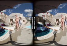 Kristina Emmux And Rebeka Ruby Poolside Naked Sunbathing Swimming Italian Villa