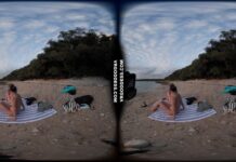 Cloudy Day At A Nude Italian Beach With Sofie And Josie Swimming And Laying Out